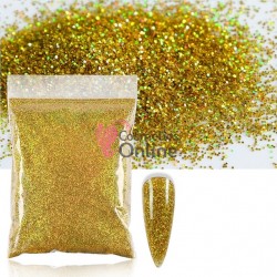 Decor pentru unghii NADP022BB 5g sclipici glitter Auriu cu Reflexii